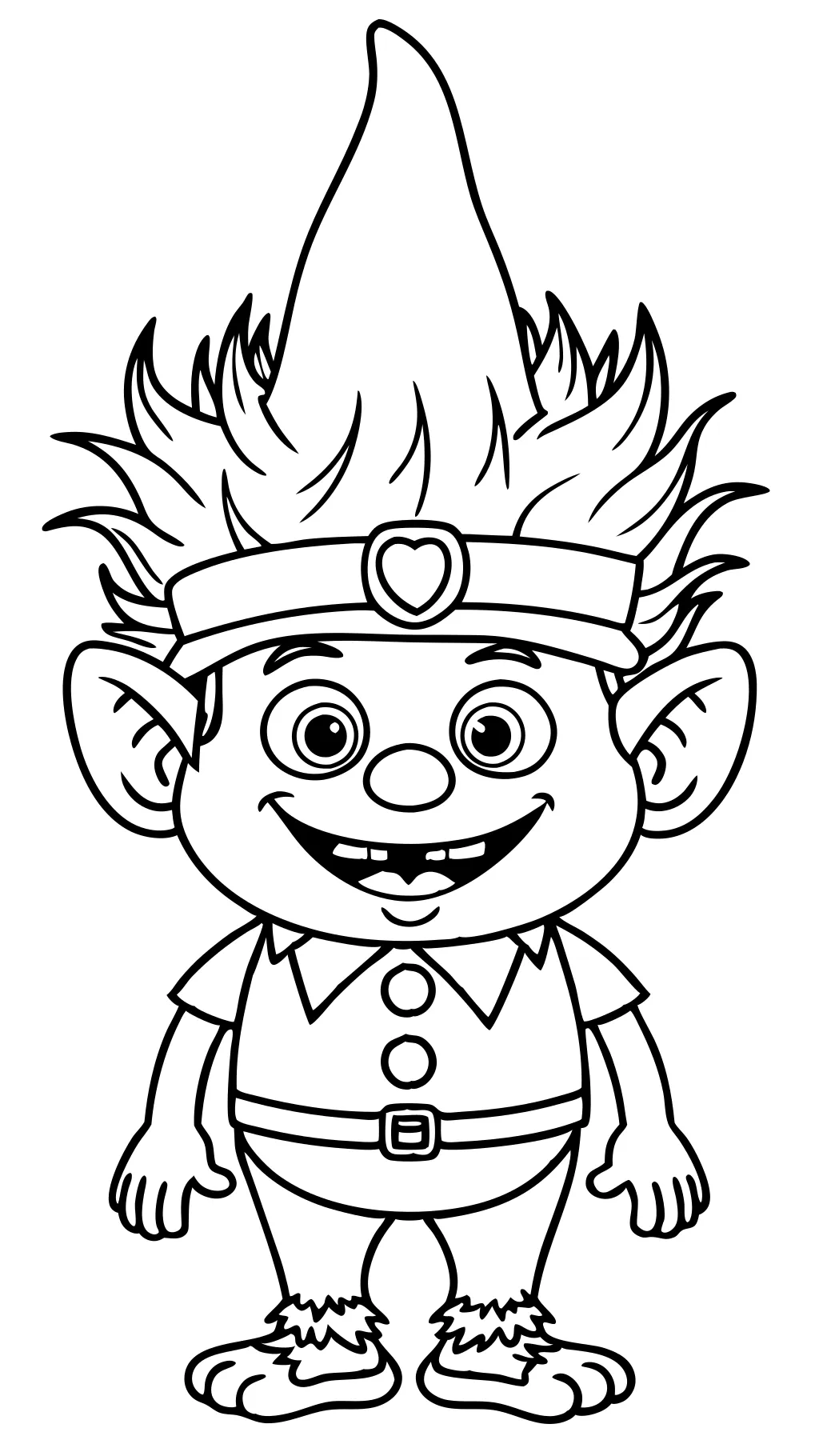 trolls coloring book pages